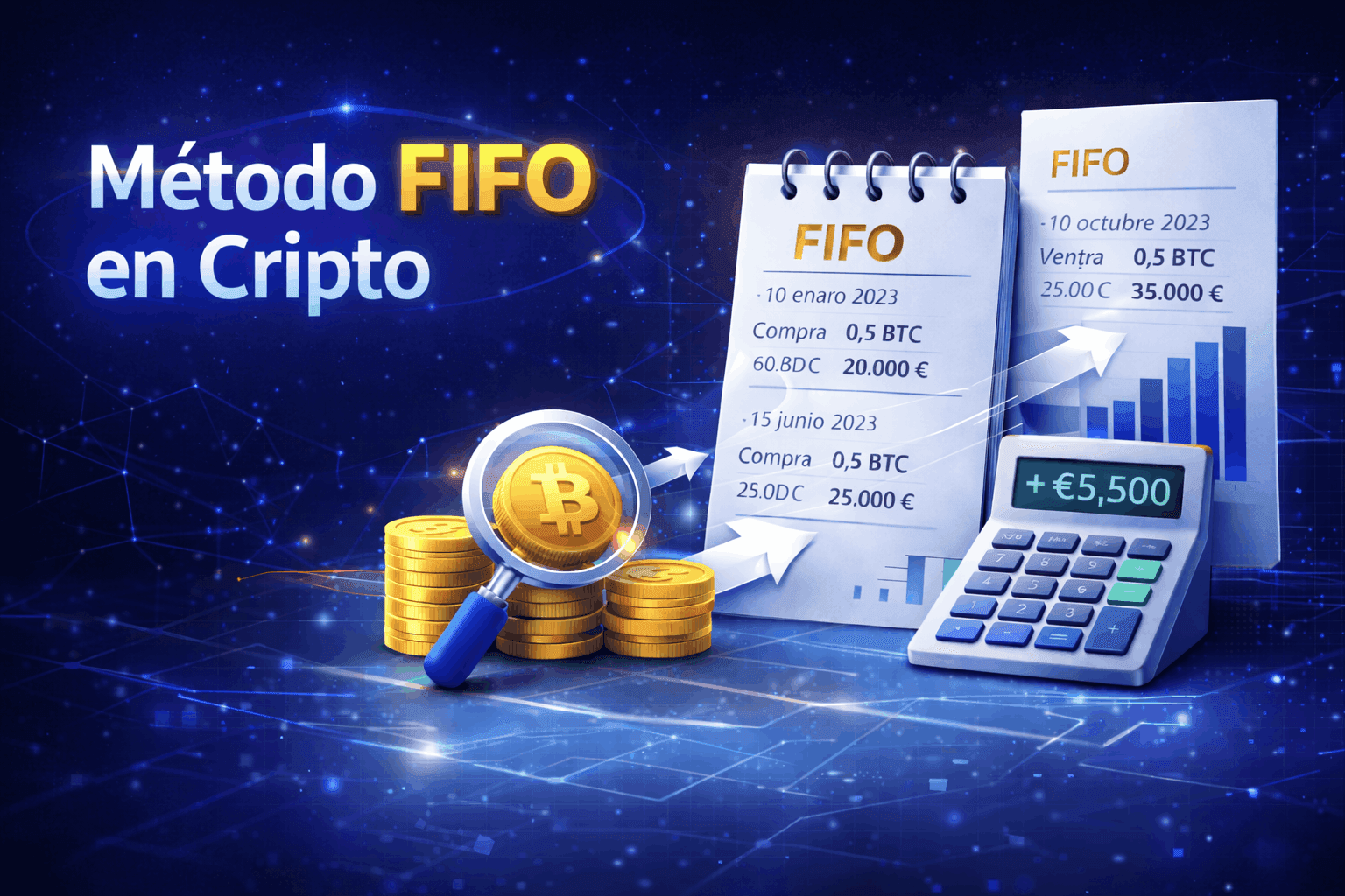 Método FIFO en criptomonedas: cómo calcular tus impuestos en la Renta española